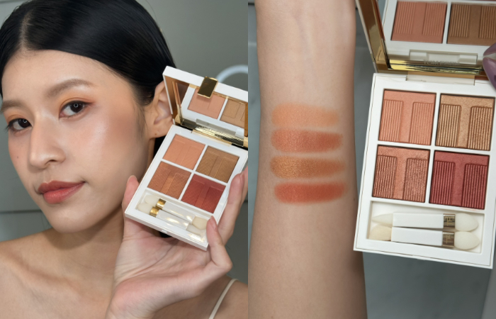 TOM FORD 太陽親吻高級訂製四格眼影盤 共5色／3,750元。圖片：品牌提供